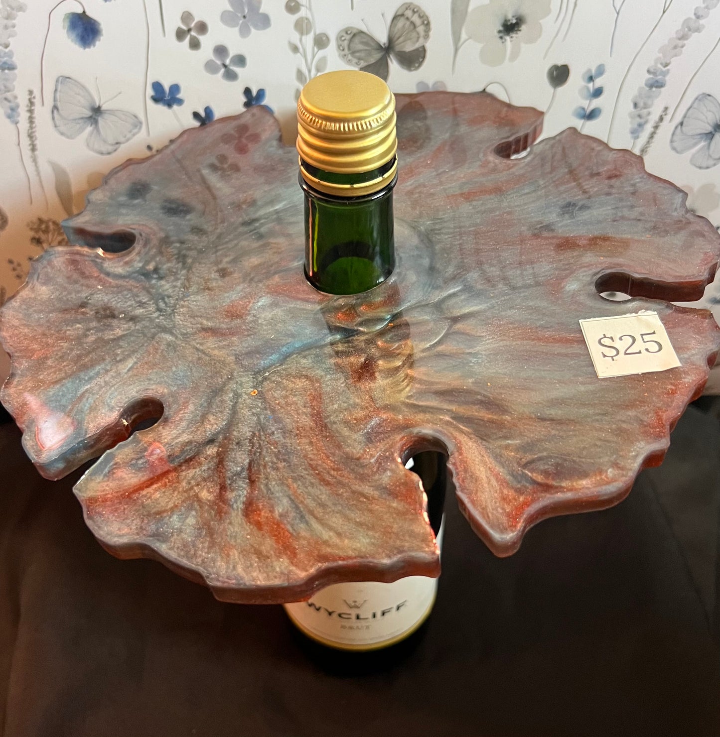 Handcrafted Resin Wine Glass Holder – 6 Glasses
